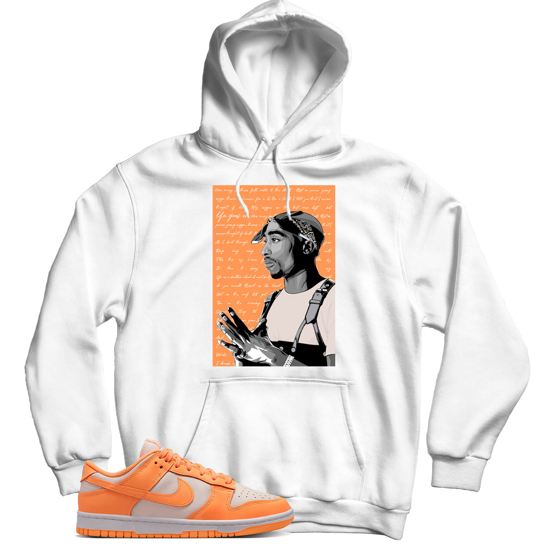 Nike Dunk Low Peach Cream hoodie