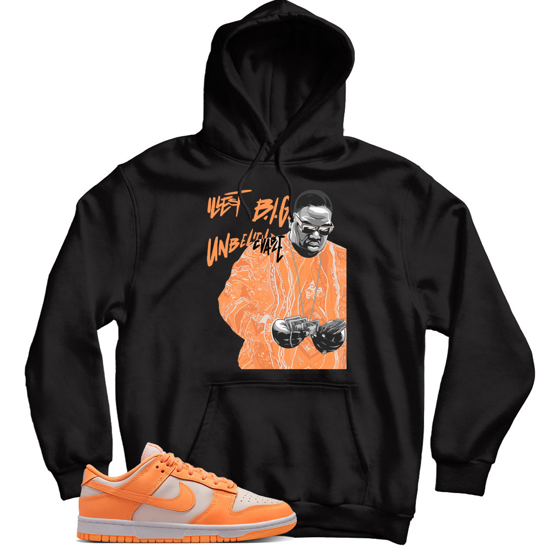 Nike Dunk Low Peach Cream hoodie