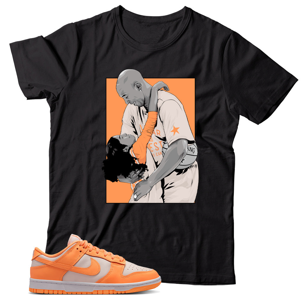 Dunk Low Peach Cream shirt