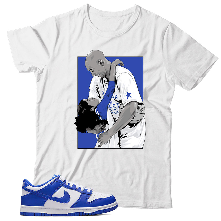 Dunk Low Racer Blue shirt