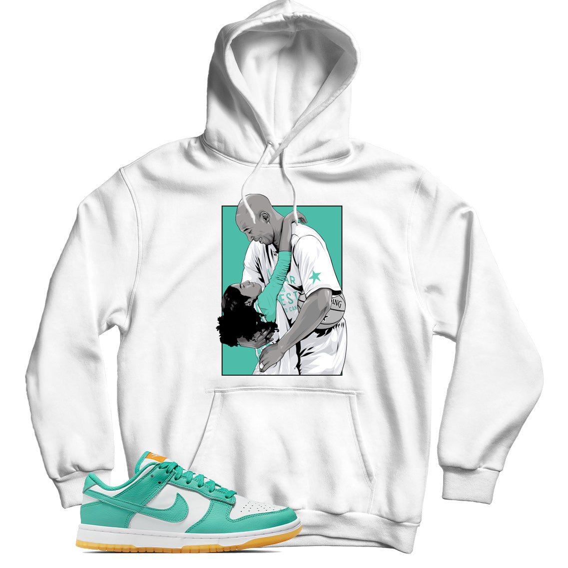 Dunk Low Teal Zeal hoodie