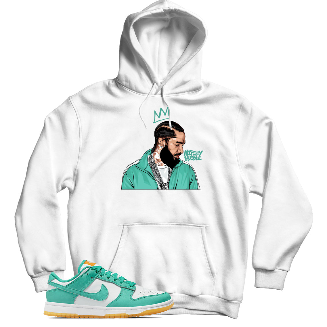 Dunk Low Teal Zeal hoodie