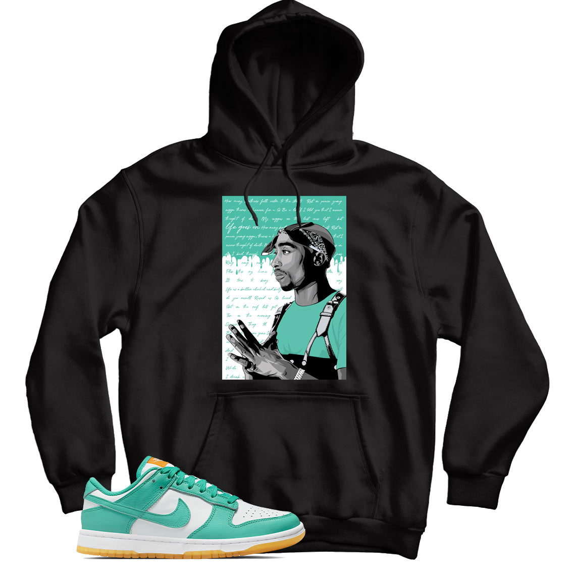 Dunk Low Turquoise Orange hoodie