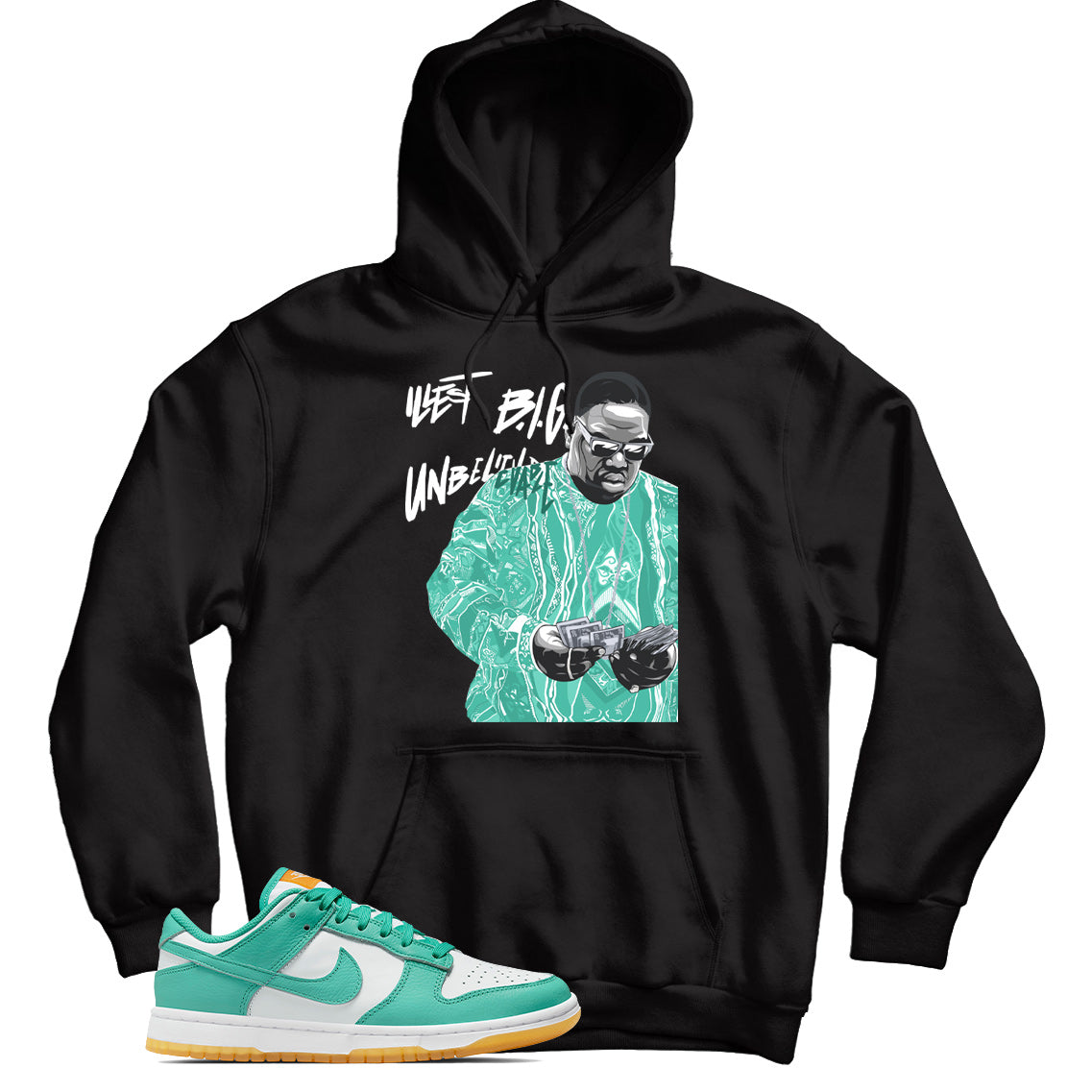 Dunk Low Turquoise Orange hoodie