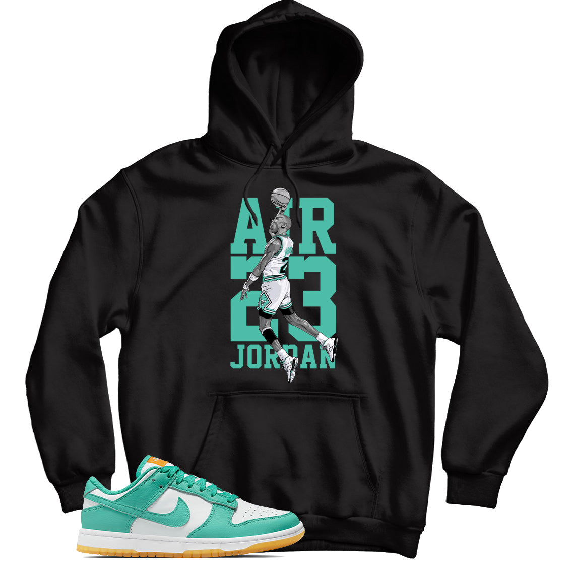 Dunk Low Teal Zeal hoodie