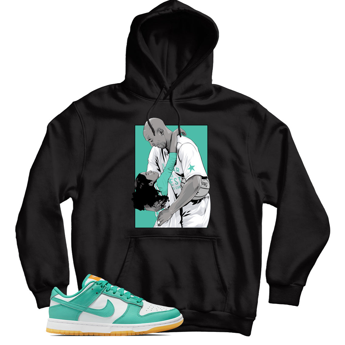 Dunk Low Teal Zeal hoodie