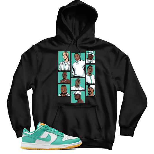 Nike Dunk Low Teal Zeal hoodie