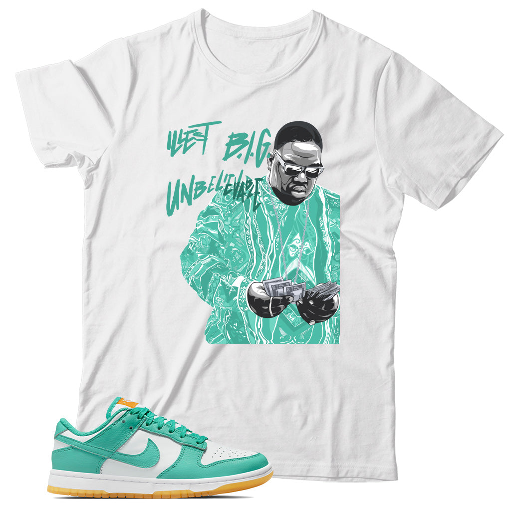 Shirt Match Nike Dunk Low Teal Zeal