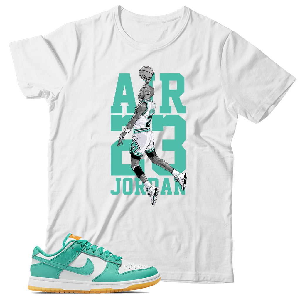 Nike Dunk Low Teal Zeal match shirt