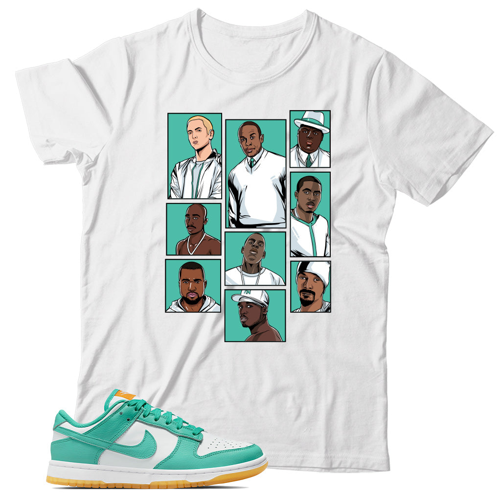 Dunk Low Teal Zeal shirt