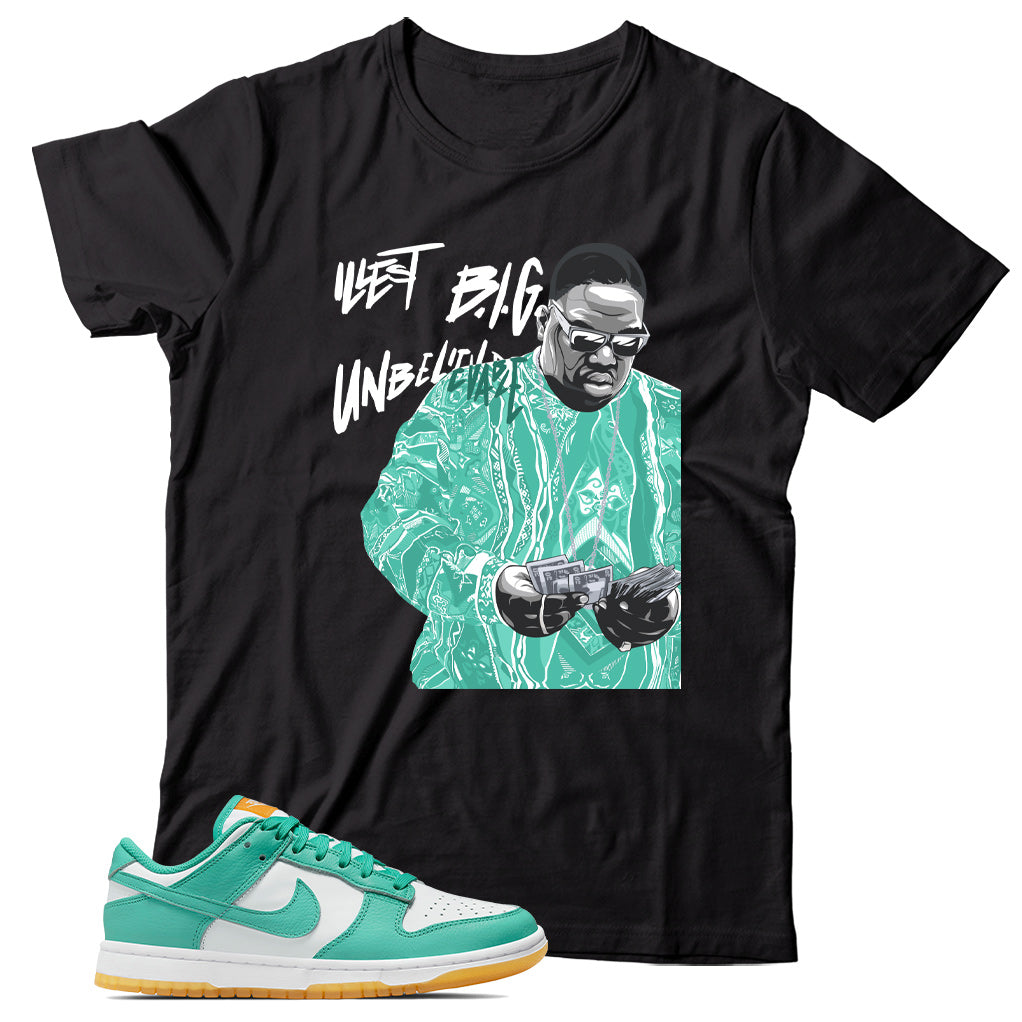 Nike Dunk Low Teal Zeal Match shirt