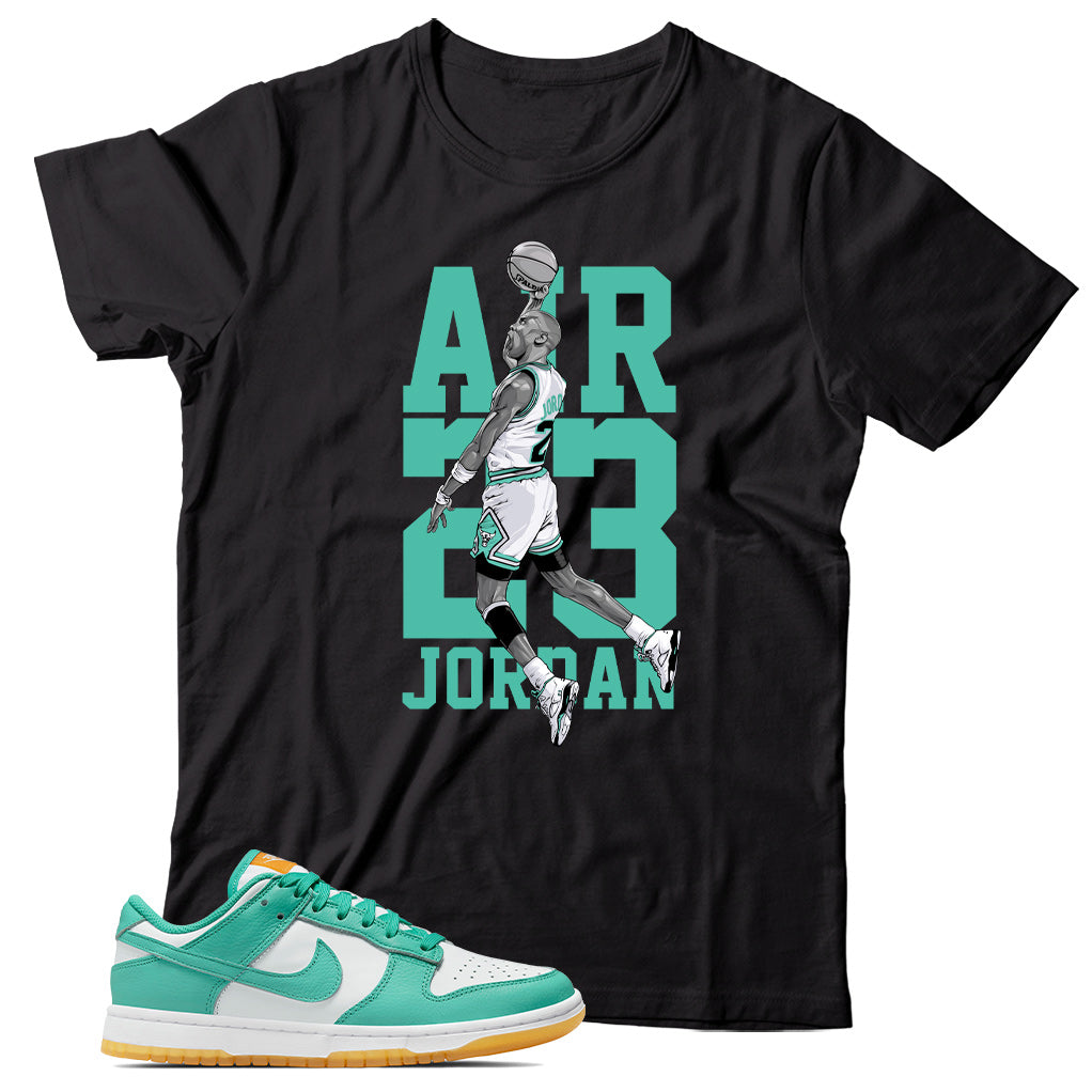 Nike Dunk Low Teal Zeal Match shirt