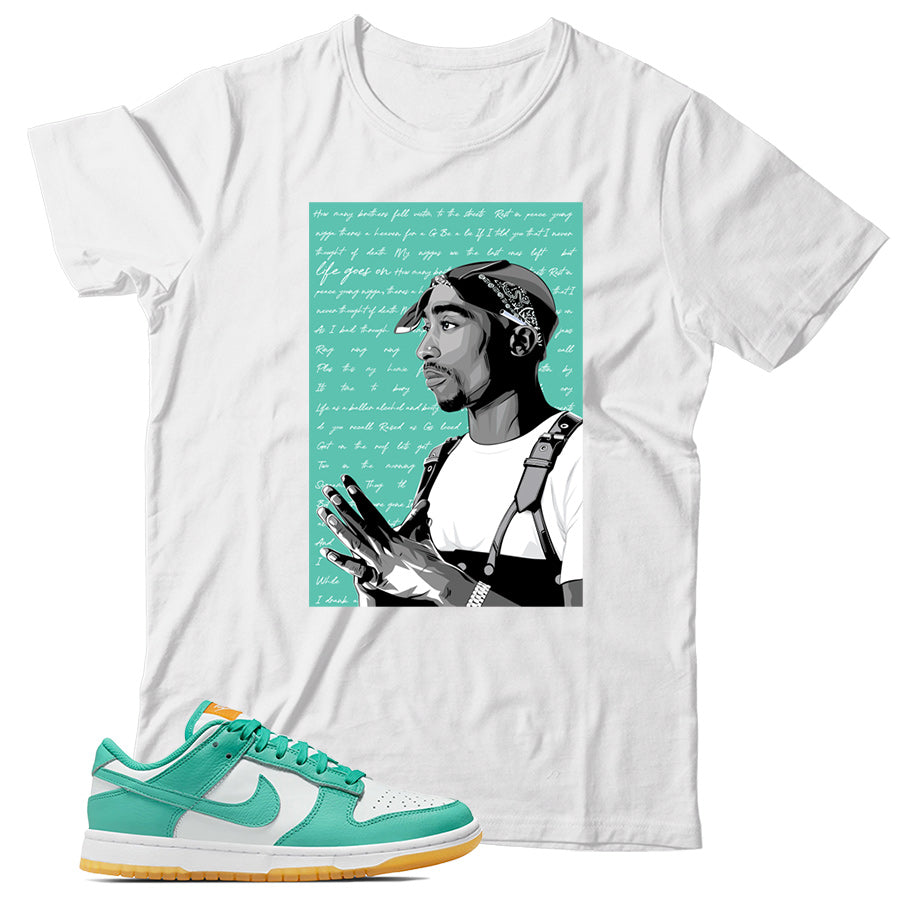 Dunk Low White Turquoise shirt