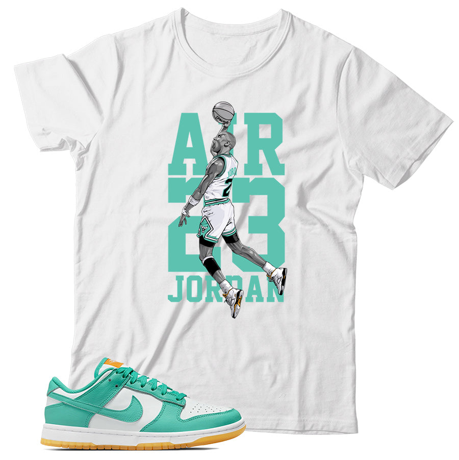 Dunk Low White Turquoise shirt