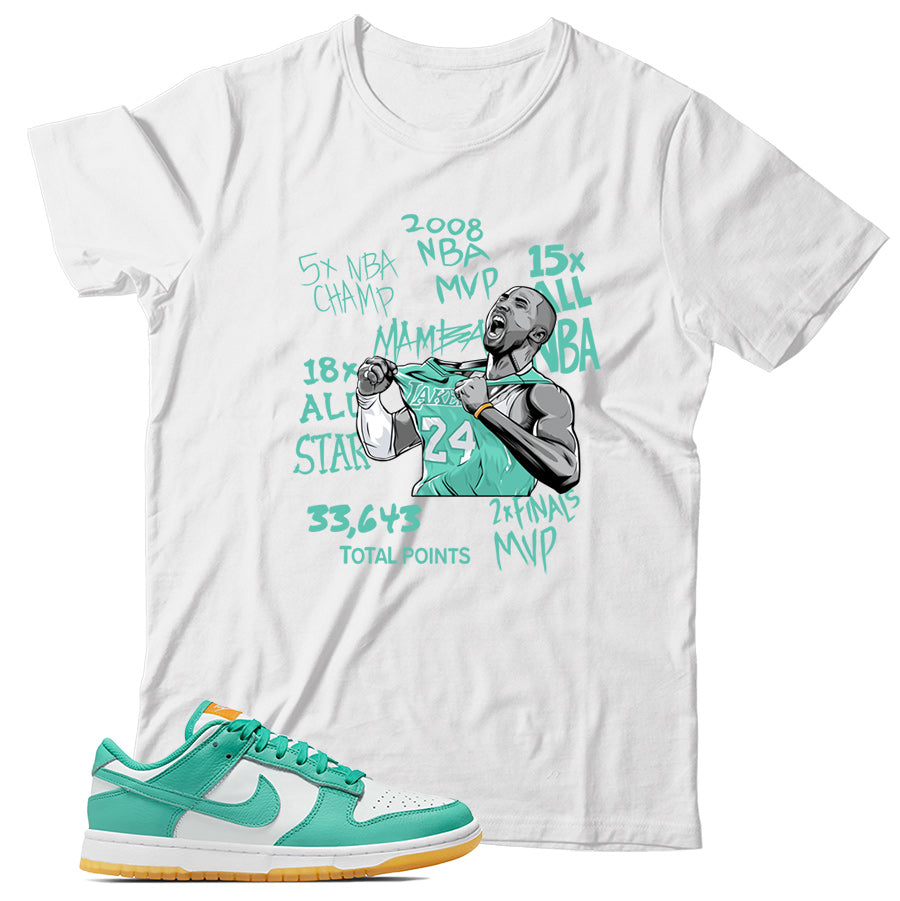 Dunk Low White Turquoise shirt