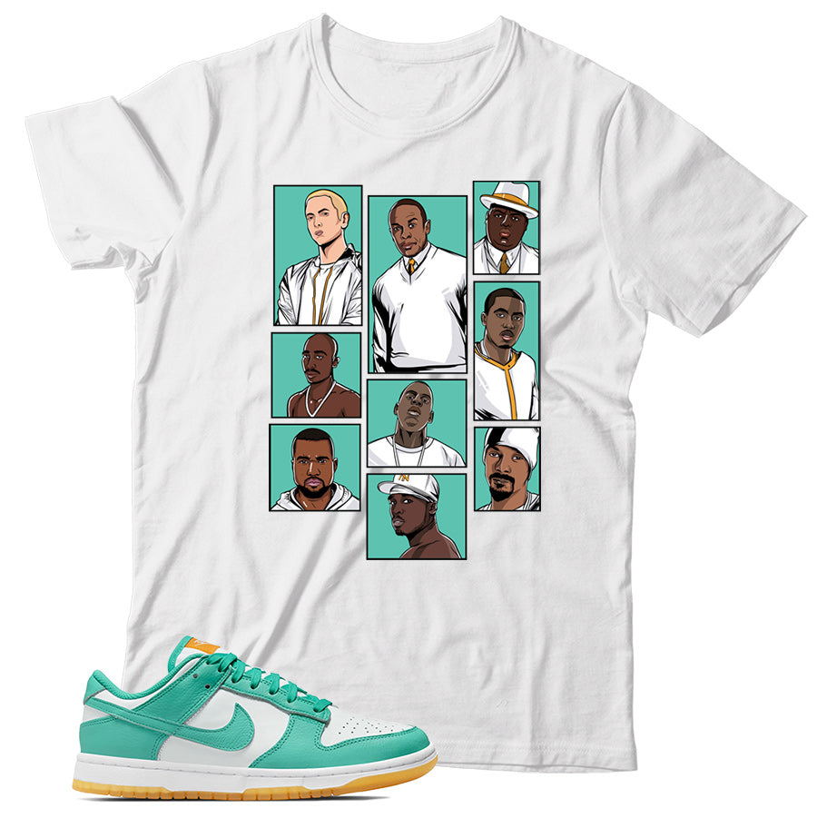 Dunk Low White Turquoise shirt