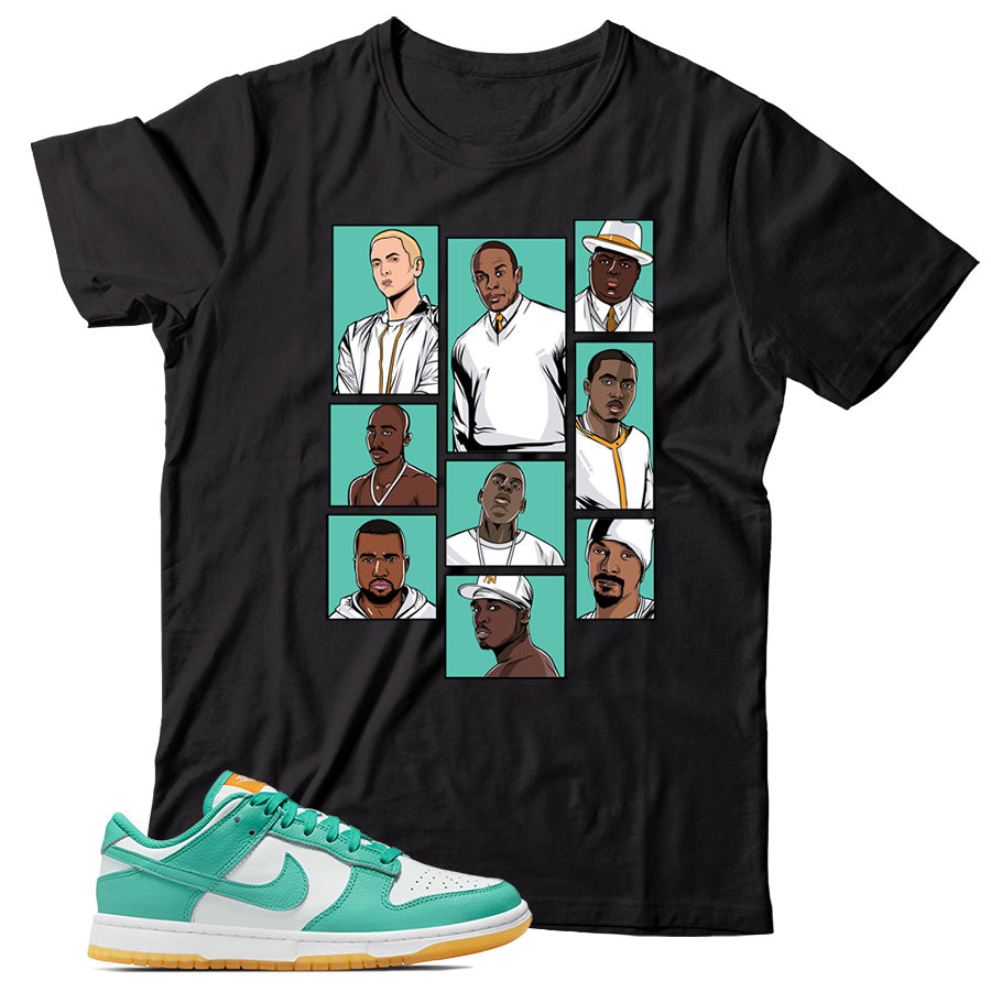 shirt macth Dunk Low White Turquoise