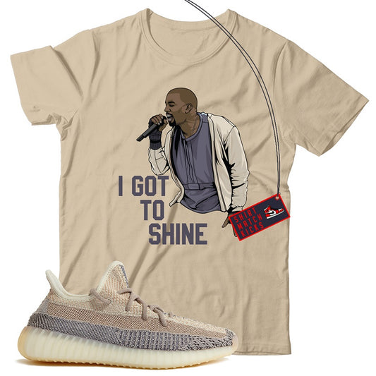 Kanye(2) T-Shirt Match Yeezy 350 Ash Pearl