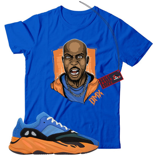 X T-Shirt Match Yeezy 700 Bright Blue