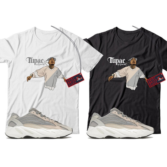 2 Pac T-Shirt Match Yeezy 700 Cream