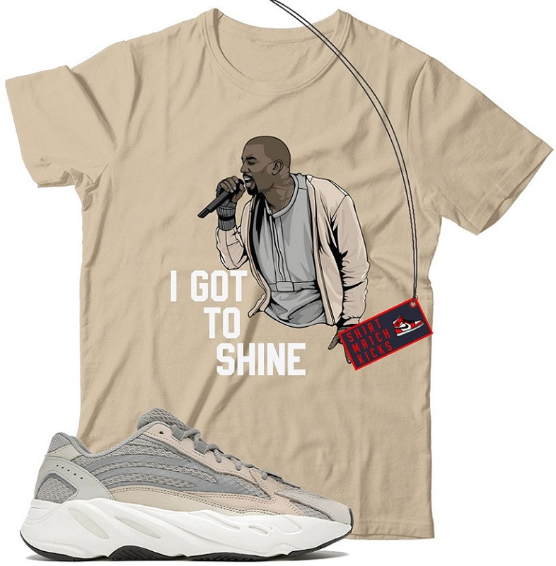 Kanye(2) T-Shirt Match Yeezy 700 Cream