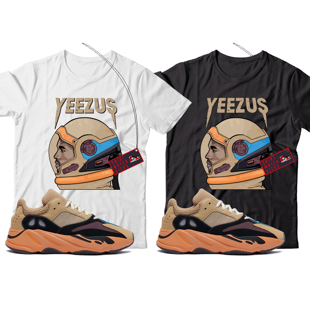 Kanye(2) T-Shirt Match Yeezy 700 Enlight Amber