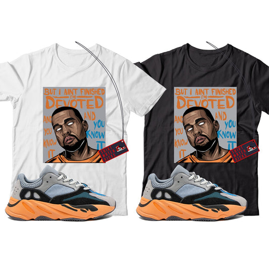 Kanye T-Shirt Match Yeezy 700 Wash Orange