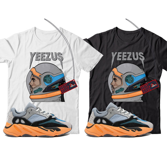 Kanye(2) T-Shirt Match Yeezy 700 Wash Orange