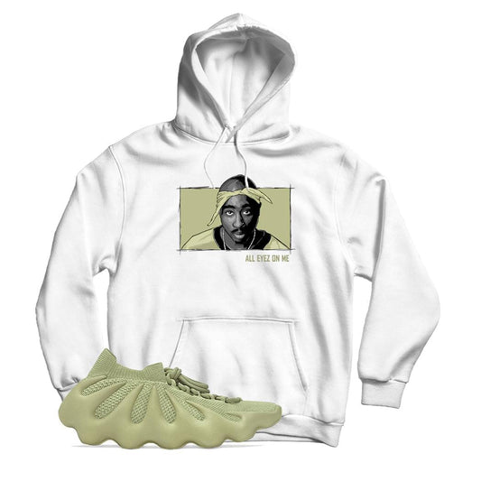 2 Pac Hoodie Match Yeezy 450 Resin (White)