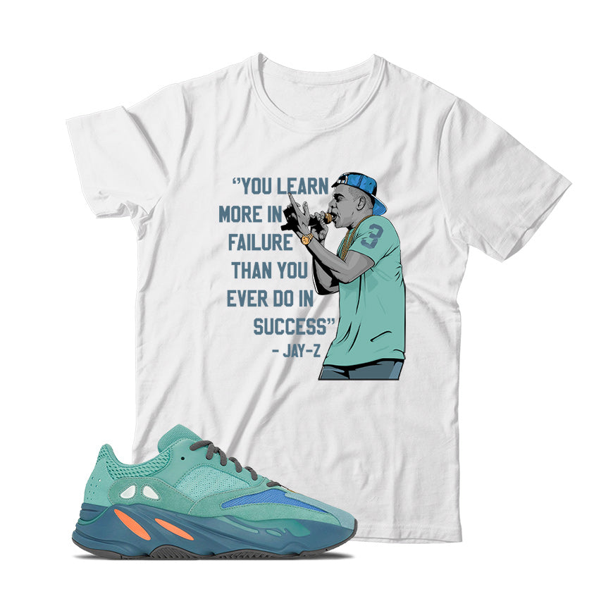 JZ T-Shirt Match Yeezy 700 Faded Azure