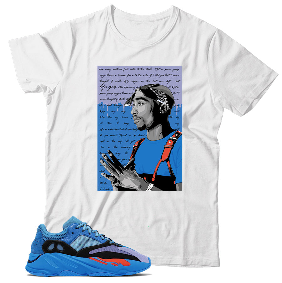 Yeezy 700 Hi-Res Blue t shirt