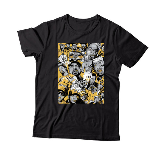 Rap(2) T-Shirt Match Yeezy 700 Honey Flux (Black)