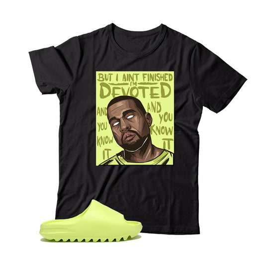 Yeezy Slide Glow Green shirt